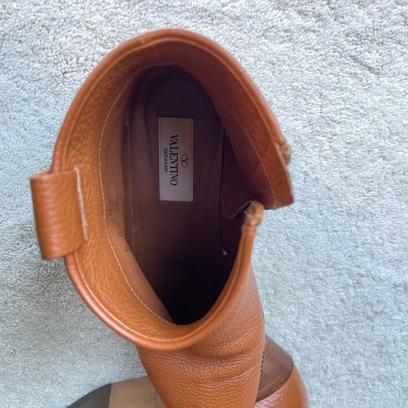 Valentino leather fringe accent boots - Picture 9 of 11